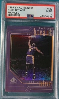 1997 SP Authentic #P32 Kobe Bryant Profiles Lakers PSA 9 only two higher - Image 1 of 2