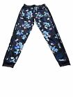 Adidas Girls 14 Black Floral Printed 3-Striped Tricot Jogger NWOT