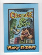 2018 Wacky Packages Go to the Movies blue patch card MP-1 Crampage 40/99