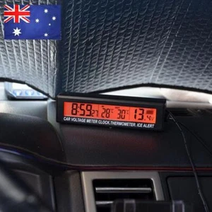 3 In 1 Mini Electronic Car Clock with Cigarette Socket Digital Clock Convenient - Picture 1 of 7