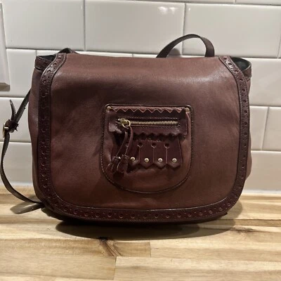 Beautiful Rare See By Chloe Leather Shoulder Bag Satchel Burgundy NICE Designer! - Image 1 of 4