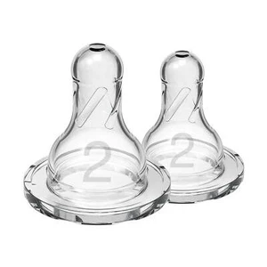Dr. Brown's Natural Flow Level 2 Narrow Baby Bottle Silicone Nipple Medium Flow - Picture 1 of 5