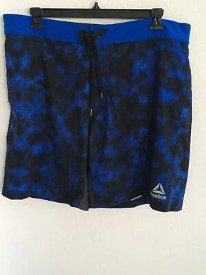 Pantalones Cortos de Natación REEBOK Para Hombres 2XL Negro Azul Tirar Corbata Cintura Elástica Nuevos con Etiquetas Foto 1 de 3