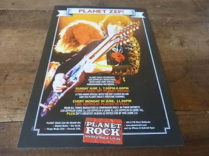 LED ZEPPELIN - Planet Zep !!! Publicité de magazine / Advert !!! - Imagen 1 de 1