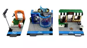 LEGO 60306 City Shopping Street Bike Shop Gym Pretzel Shop INCOMPLETE - Picture 1 of 13
