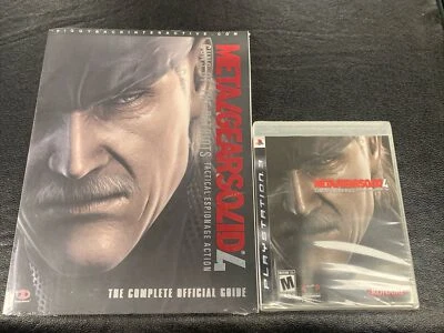 Metal Gear Solid 4 (Sony PlayStation 3 PS3) Not For Resale + Guide Both NEW Mint - Image 1 of 4
