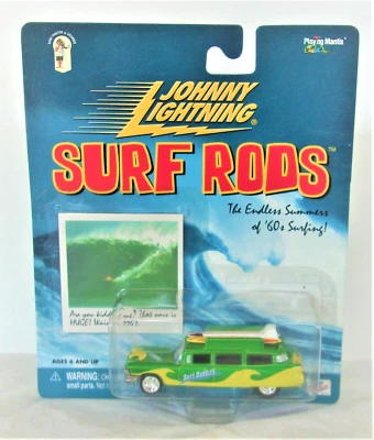 Johnny Lightning Surf Rods '59 Cadillac Hearse W/ Surfboards - Surf Daddies  - Image 1 of 4