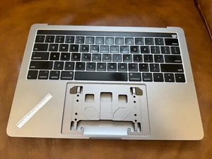 2018 2019 A1989 Space Gray MacBook Pro 13 TopCase Keyboard with Bottom Cover - Picture 1 of 6