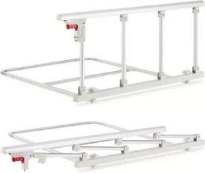 OasisSpace Elderly Adults Folding Bed Rail Safety Handle Side Guard Assist Rail - Picture 1 of 2