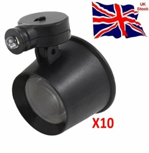 LED Eye loupe 10x Magnification Watchmakers tool plastic Glass - Picture 1 of 2