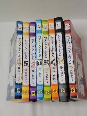 Diary Of a Wimpy Kid Books 7 Paperbacks 1 Hardcover 2,4,5,6,8,9,10,? - Image 1 of 2