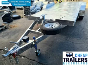 CENTURY TRAILERS 16.4x6.6 (5x2m) Galvanised Tandem Car Trailer 3500kg ATM Electr - Picture 1 of 3