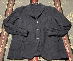 Boglioli K-Jacket Linen Blazer Navy Made in Italy Men’s 58 Fits L/XL T39 - Picture 1 of 9