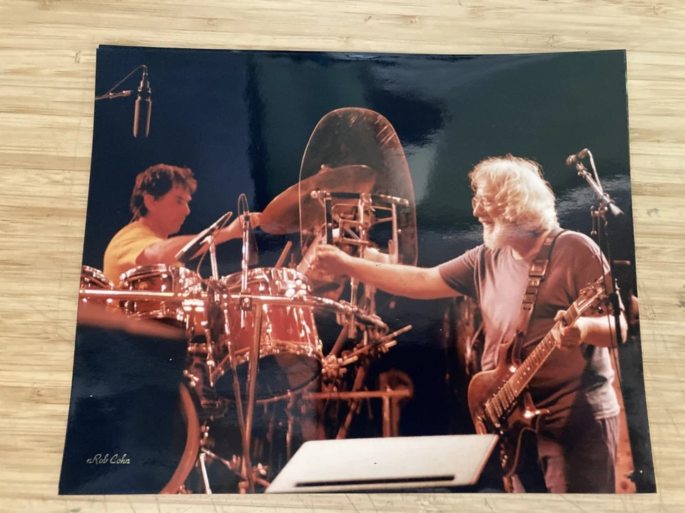 原版 Rob Cohn Grateful Dead 光面 8 x 10 音乐会照片 Jerry & Mickey 1995 — 第 1/1 张图片