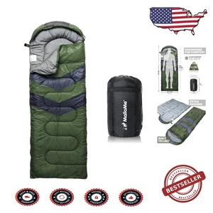 3-Season Backpacking Sleeping Bag - Lightweight, Waterproof & Tear-Resistant - Picture 1 of 11