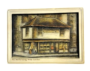 ANTIKE OSBORNE IVOREX WANDRELIEF "THE OLD CURIOSITY SHOP - LONDON" - 1925 - ENGLAND - Bild 1 von 21