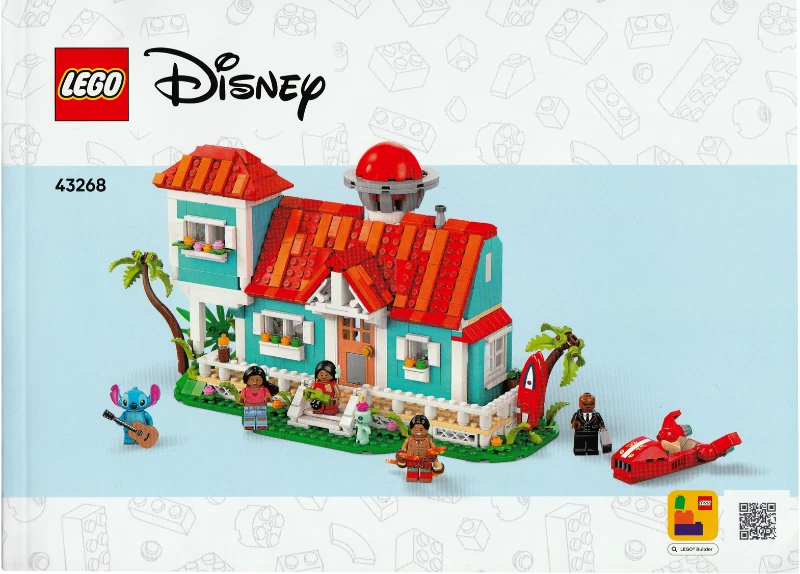 NUEVO 43268 LEGO LIBRO DE INSTRUCCIONES SOLO manual para Lilo & Stitch Beach House Disney Foto 1 de 1