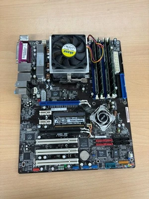Motherboard ATX ASUS A8N-SLI Deluxe skt 939 AMD Dual Core 3800+ 3GB RAM - Image 1 of 4