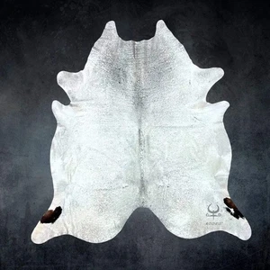 Extra großer Salz und Pfeffer Kuhfell Teppich Größe 7,2x8,2 Fuß---4820 - Bild 1 von 4