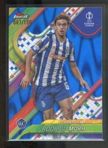 2024-25 Topps Finest RODRIGO MORA #80 RC Rookie Blue RayWave /150 FC Porto - Picture 1 of 2