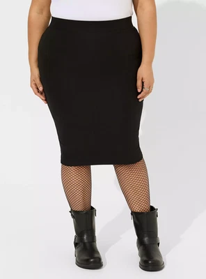 Torrid Plus Size Midi Studio Luxe Ponte Pencil Skirt - size 22-24 - Image 1 of 4