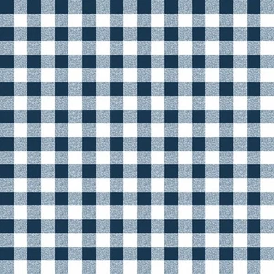 Toile cirée au mètre - Largeur 140 cm - Vichy marine - Bleu - Picture 1 of 5