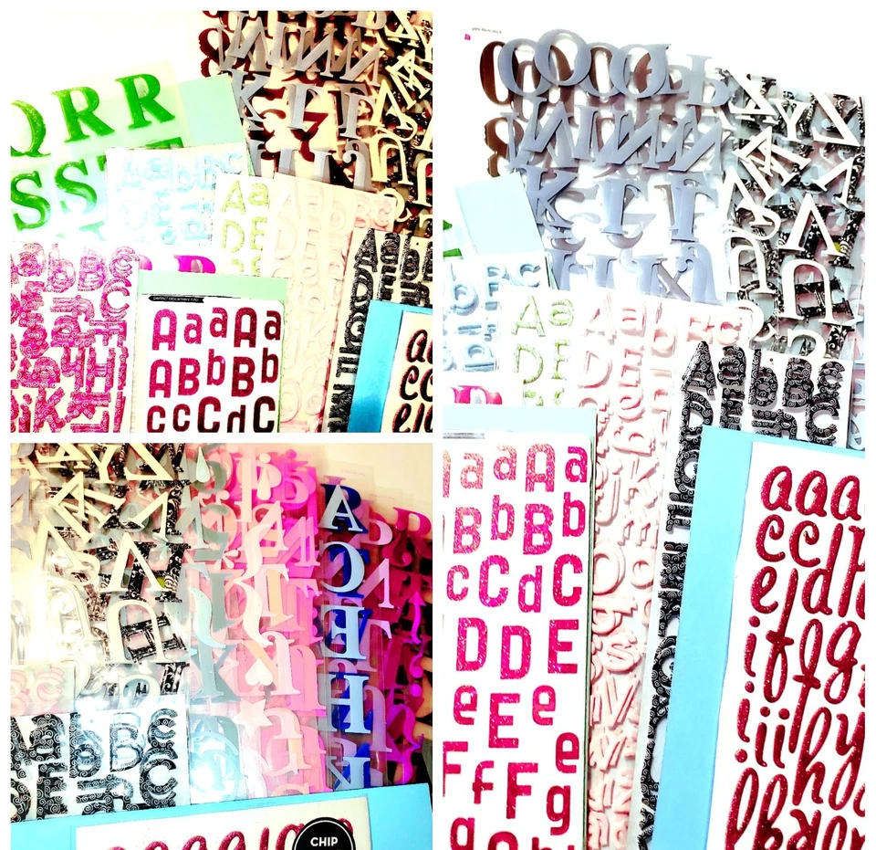 2 - Variety of Stickers For Scrapbooking And Crafts Dozens of Letters & Numbers - Image 1 of 3