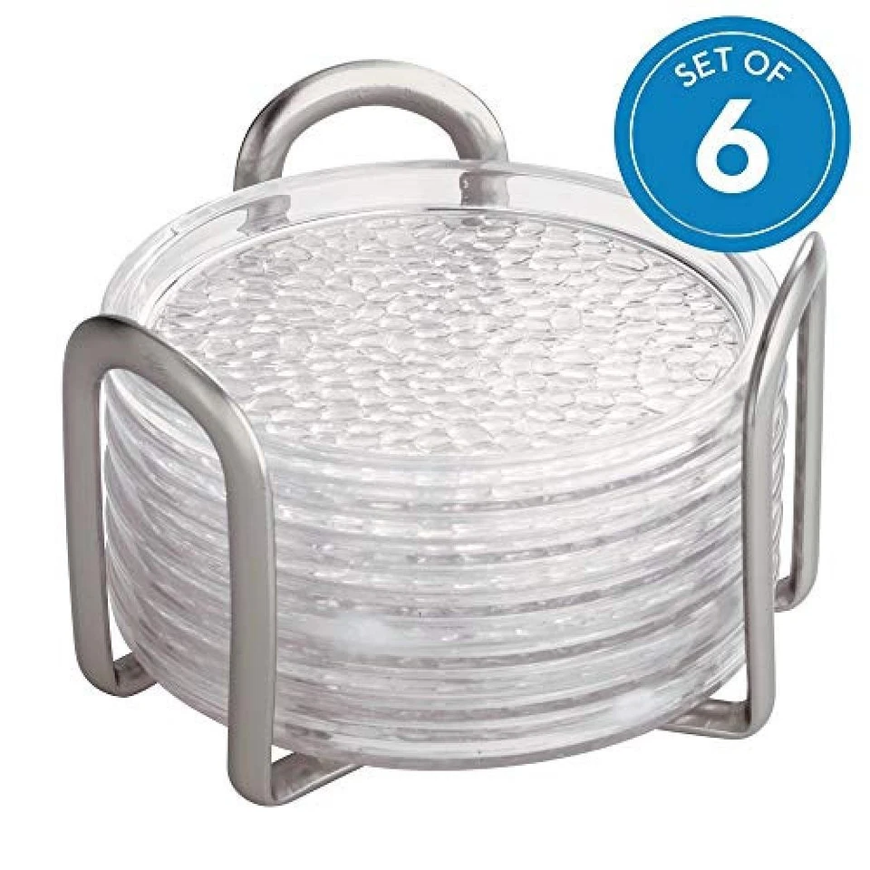 (TG. 11.5x7x7 cm) iDesign Set utensili cucina, Set sottobicchieri plastica e acc - Immagine 1 di 3