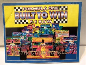 Nintendo NES Formula One Built to Win Instruction Manual Only