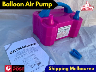 Electric Balloon Inflator Pump Dual Nozzle High Power Air Blower Portable Fast - image 1 of 4