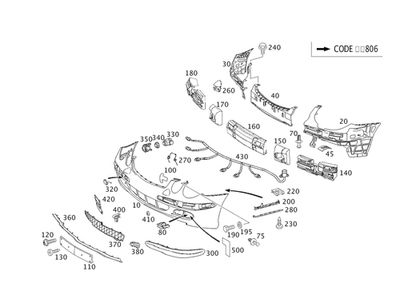 Rejilla de ventilación original Mercedes-Benz 211-885-11-53 Foto 1 de 2
