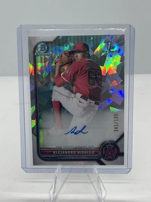 2022 Bowman - Chrome Alejandro Hidalgo  Autographs Atomic Refractor #CPA-AH - Image 1 of 2
