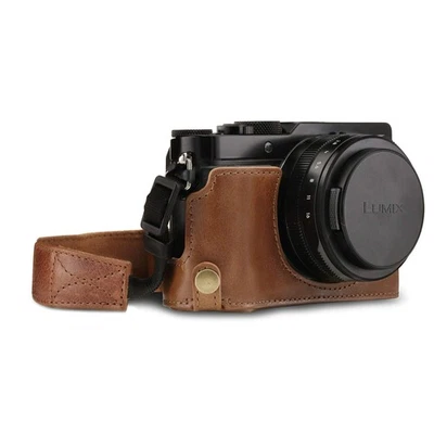 Mega Gear MG1564 Panasonic Lumix Dc-Lx100 Iı Ever Ready Genuine Leather Camer... - Immagine 1 di 4