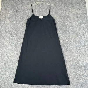 The Great Black Cotton Midi Slip Dress XS Sleep Night Resort - Picture 1 of 10