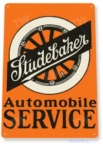 TIN SIGN Studebaker Automobile Service Auto Shop Garage Metal Decor B847 - Picture 1 of 2