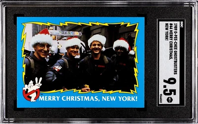 1989 O-Pee-Chee Ghostbusters 2 #44 Merry Christmas New York! SGC 9.5 MINT+ - Image 1 of 3