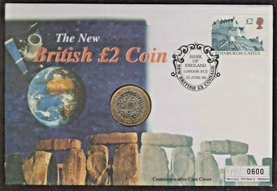 Great Britain GB UK - "THE NEW BRITISH £2 COIN" Coin Cover PNC 1998 - Image 1 of 4