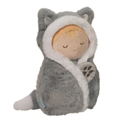 BABY HUG Plush WOLF Stuffed Doll with Swaddle - by Douglas Cuddle Toys - #6055 - Image 1 of 3