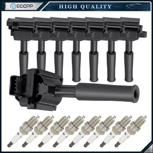 ECCPP 8 For 4.0L V8 Jaguar Vanden Plas XJ8 XJR XK8 XKR Ignition Coil Spark Plug - Picture 1 of 9