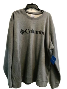 SUDADERA GRIS COLUMBIA NUEVA CON ETIQUETAS XXL 2XL WOODLANE PARK LOGO CREW - Imagen 1 de 8