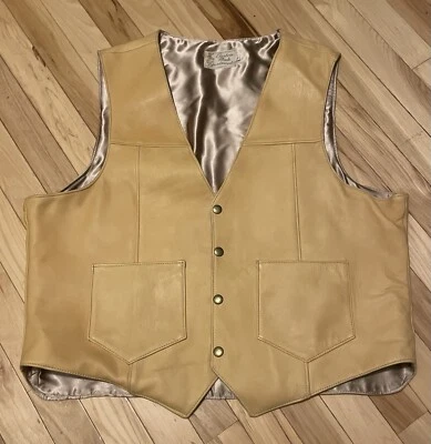 Chaleco chaleco de piel de ciervo hecho a medida para hombre Foto 1 de 4