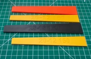 Slingshot Catapult Cutting Rulers (4 Pack) - Pick your own Taper + Active Length - Picture 1 of 3