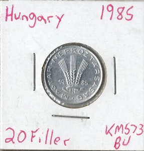 Moneda Hungría 20 Filler 1985 KM573 - Imagen 1 de 2