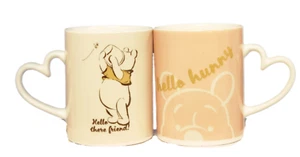 Winnie The Pooh Ceramic Coffee Mug Set With Heart Shape Handle Novelty Tea Cups - Picture 1 of 9