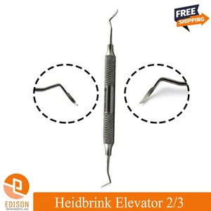 Dental Heidbrink 2/3 Elevator Root Tip Double Ended Surgical Dentist Pick Tool - Picture 1 of 1