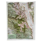 Hubbard Scientific Sequoia Kings Canyon Raised Relief Map Unframed, 18.5″ x 25″
