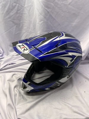 Capacete Z1R Offroad MX Motocross ATV azul branco cinza preto Snell 2000/DOT tamanho M - Imagem 1 de 4