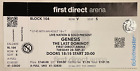 Genesis Original unbenutztes Konzertticket First Direct Arena Leeds 28. September 2021