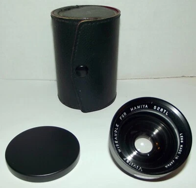  Vivitar Mamiya 528TL Wide Angle Lens with Camera Lens Cap & Case - Image 1 of 4