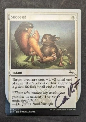 MTG Magic the Gathering Success! Unstable Signed by Andrea Radeck NM - Image 1 of 2